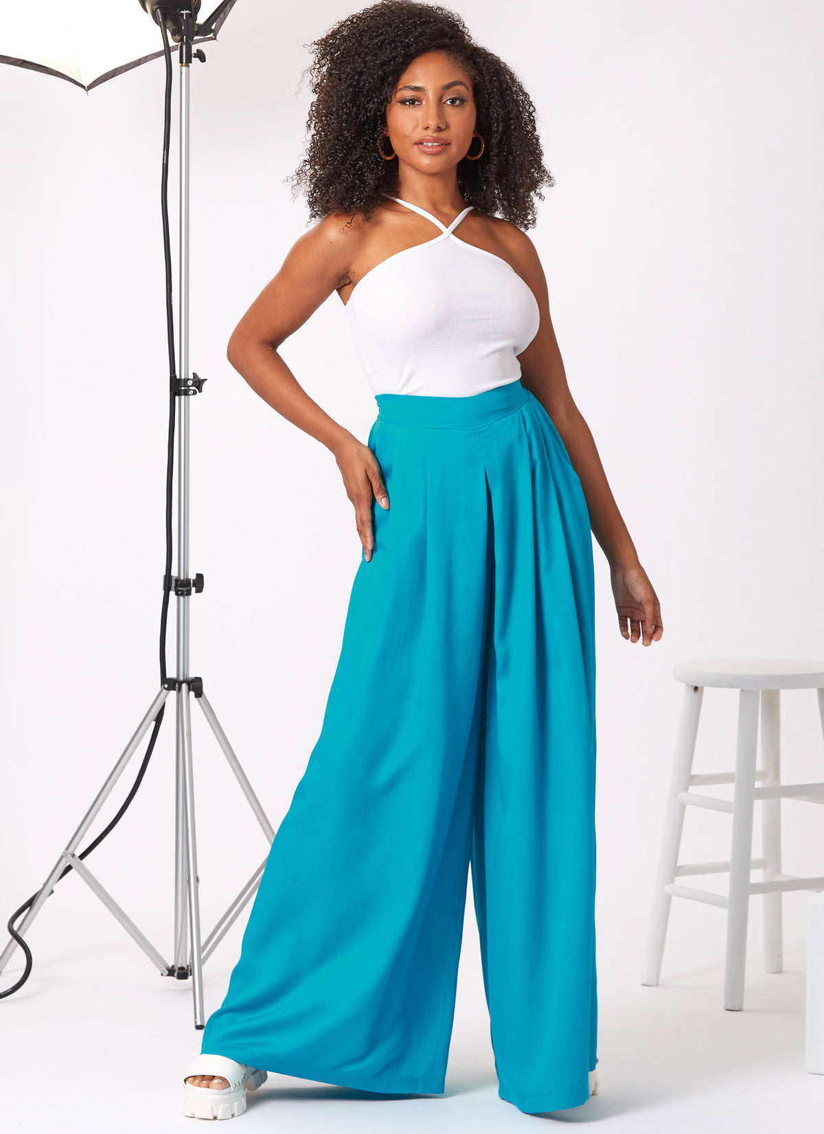 New Look N6756 sewing pattern envelope showing easy shorts and wide leg trousers