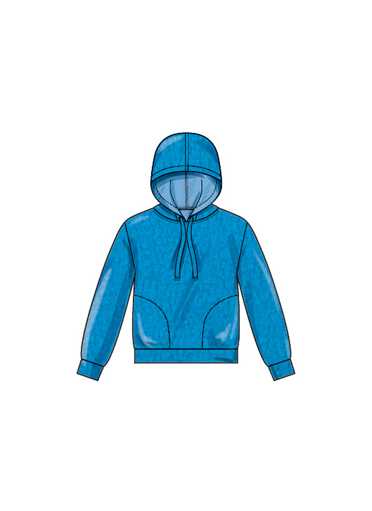 New Look sewing pattern N6759 envelope showing a sweatshirt with or without a hood