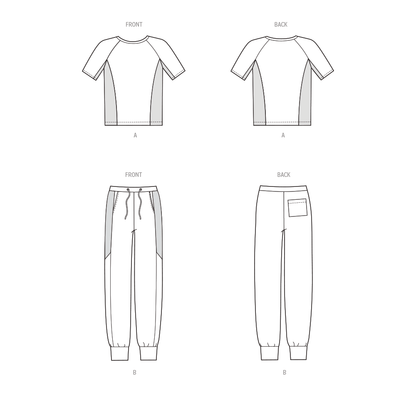 New Look sewing pattern N6760 envelope showing a pullover crew neck top