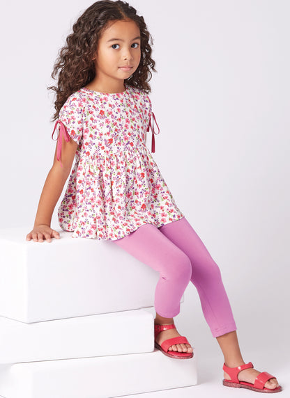 New Look sewing pattern N6761 envelope showing a tie detail top and knit leggings