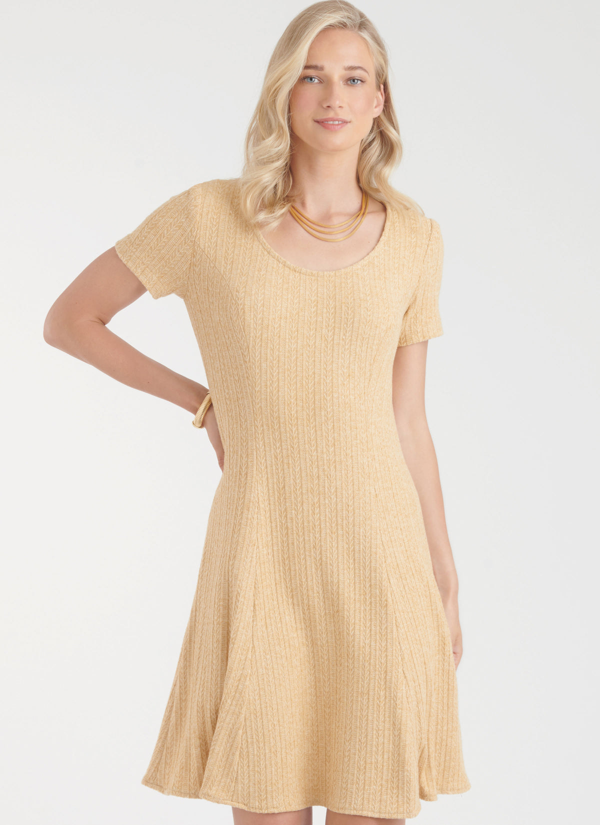 New Look sewing pattern N6765 envelope showing a pullover dress