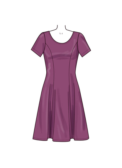 New Look sewing pattern N6765 envelope showing a pullover dress