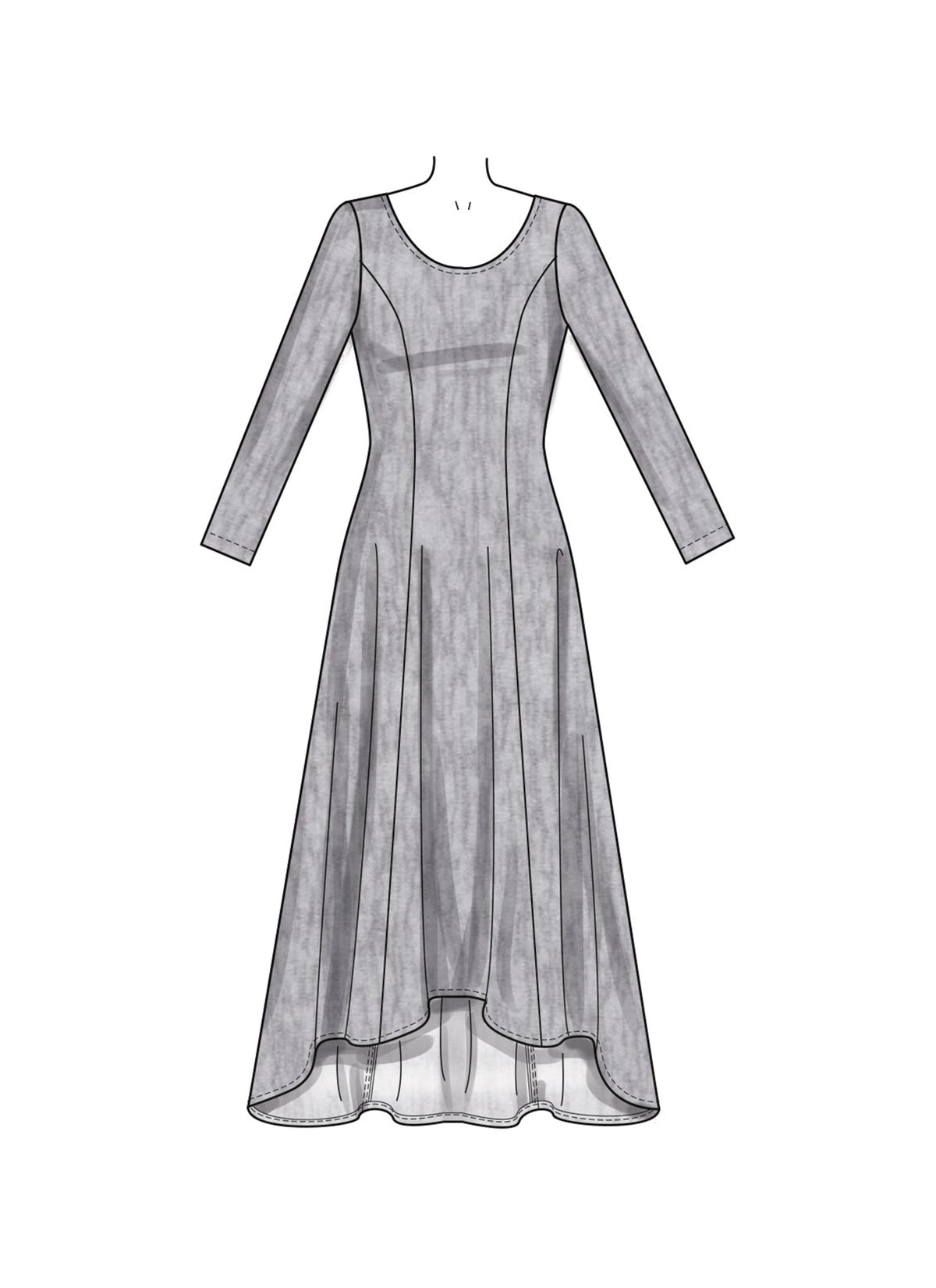 New Look sewing pattern N6765 envelope showing a pullover dress