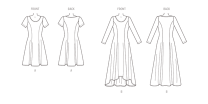 New Look sewing pattern N6765 envelope showing a pullover dress