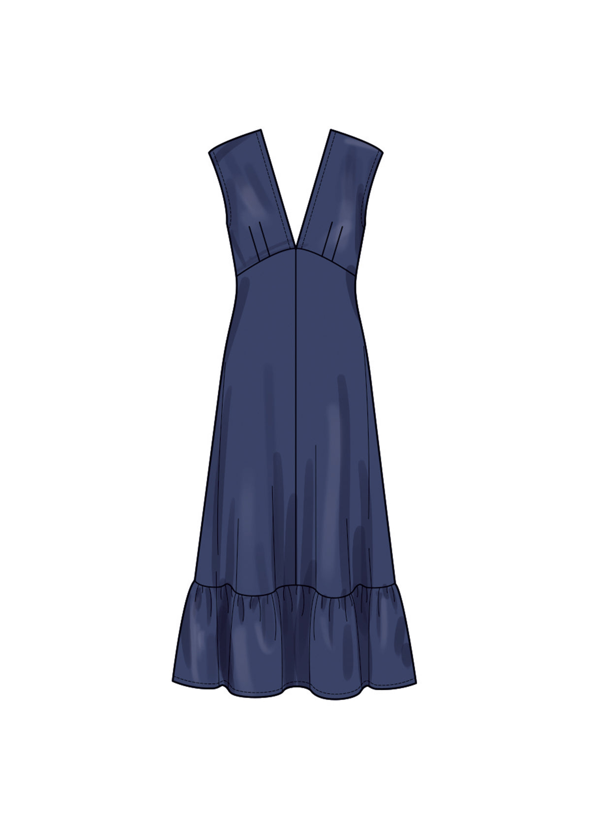 New Look sewing pattern N6766 envelope showing loose-fitting pullover dresses