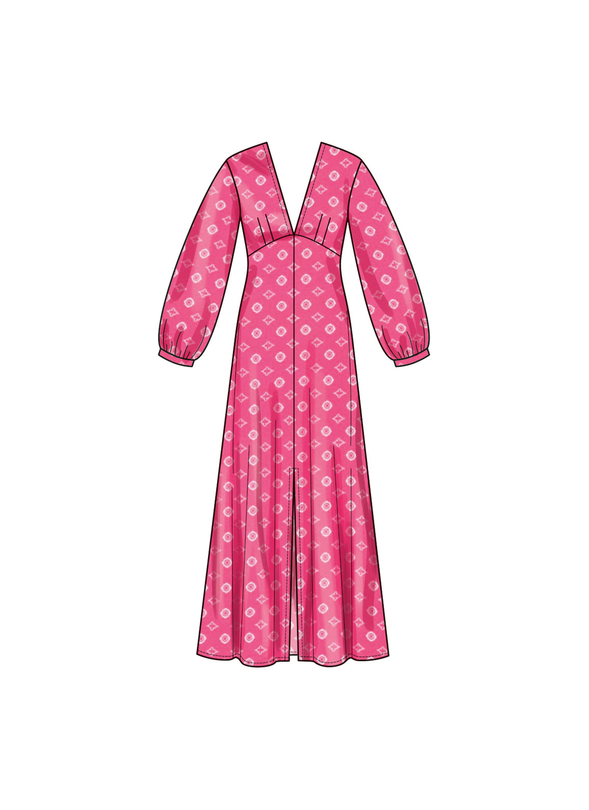 New Look sewing pattern N6766 envelope showing loose-fitting pullover dresses