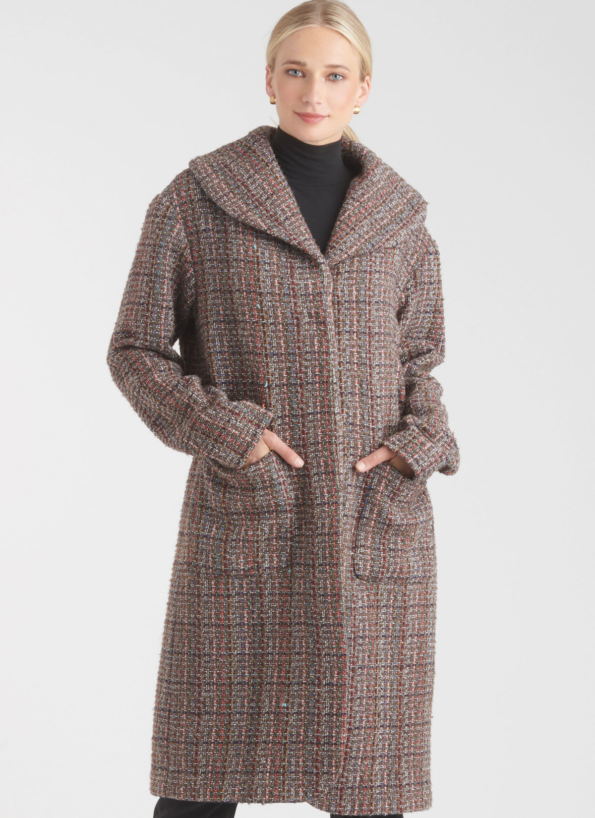 New Look sewing pattern N6767 envelope showing very loose-fitting unlined coats