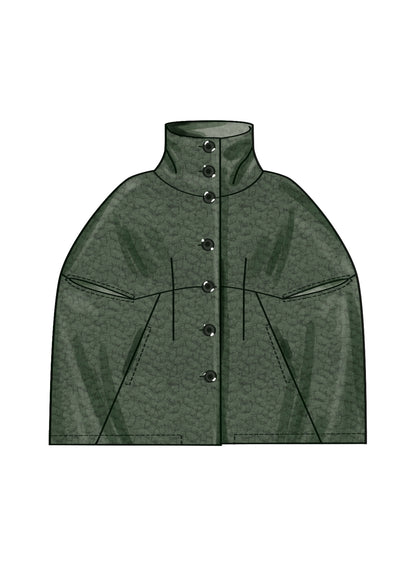 New Look sewing pattern N6768 envelope showing a semi-fitted unlined cape
