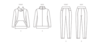 New Look sewing pattern N6771 envelope showing a long sleeve top