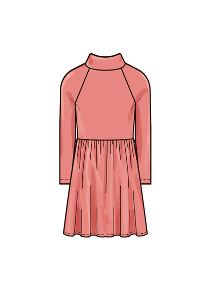 New Look sewing pattern N6773 envelope showing children's and girls' dresses
