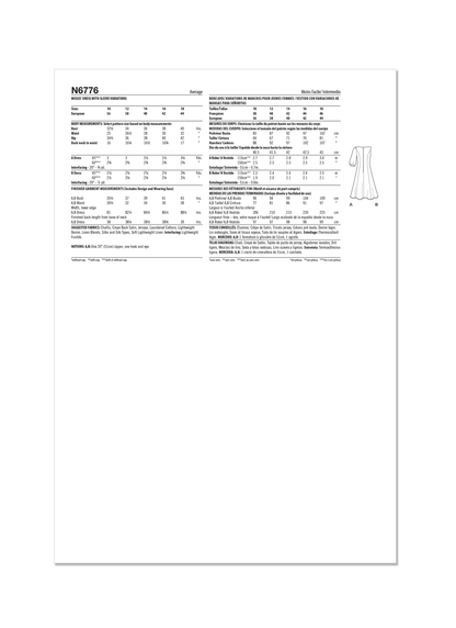 New Look sewing pattern N6776 envelope showing a dress