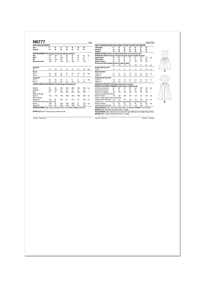New Look sewing pattern N6777 envelope showing a dress and a jumpsuit