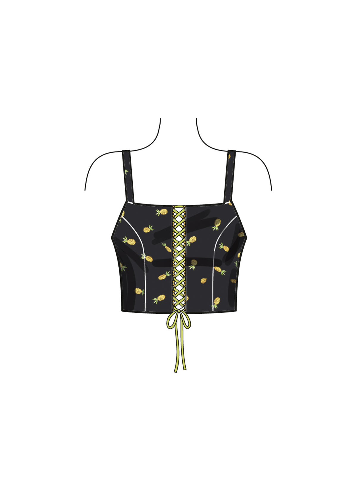 New Look sewing pattern N6779 envelope showing a bra top