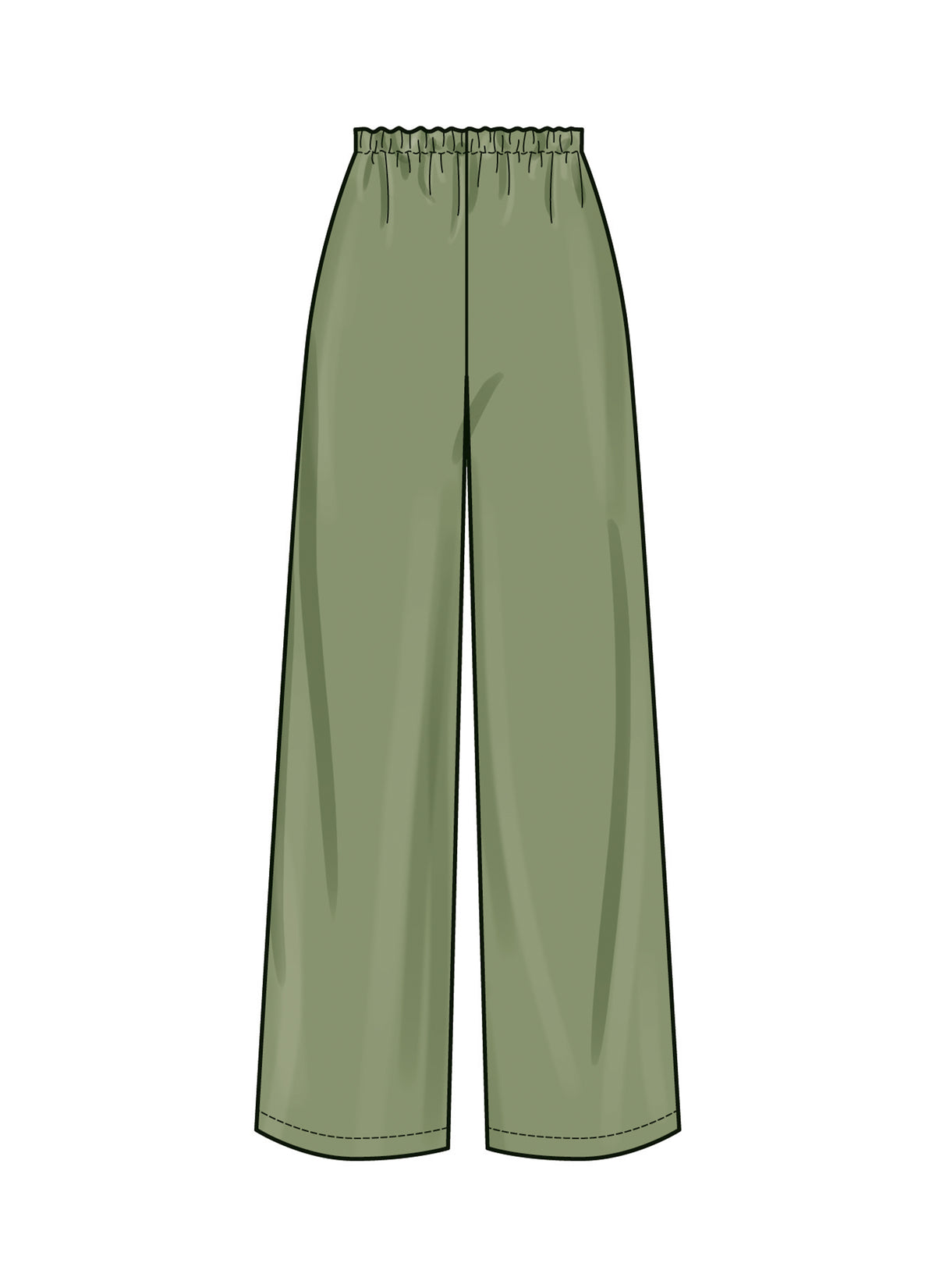 New Look sewing pattern N6781 envelope showing a button front top and elastic waist trousers