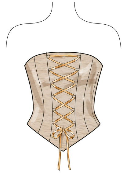 New Look sewing pattern N6787 envelope showing corsets