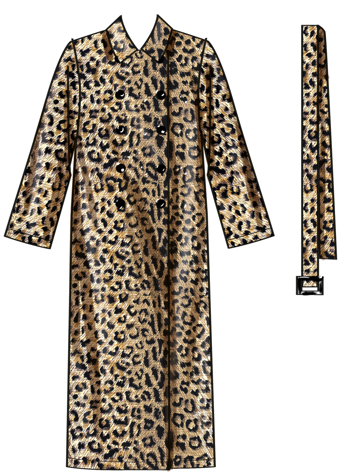 New Look sewing pattern N6788 envelope showing a very loose-fitting unlined coat