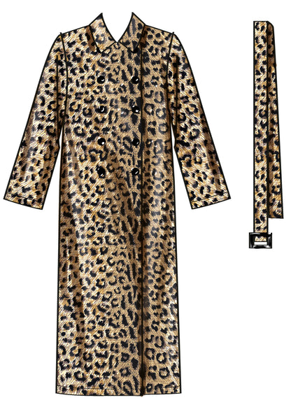 New Look sewing pattern N6788 envelope showing a very loose-fitting unlined coat