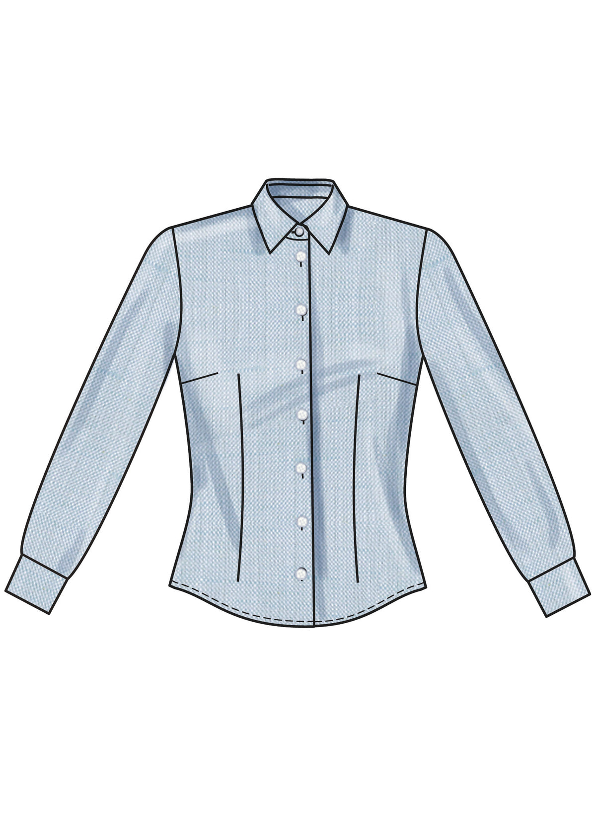 New Look sewing pattern N6790 envelope showing a fitted blouse