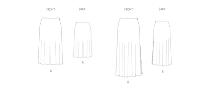 New Look sewing pattern N6793 envelope showing skirts