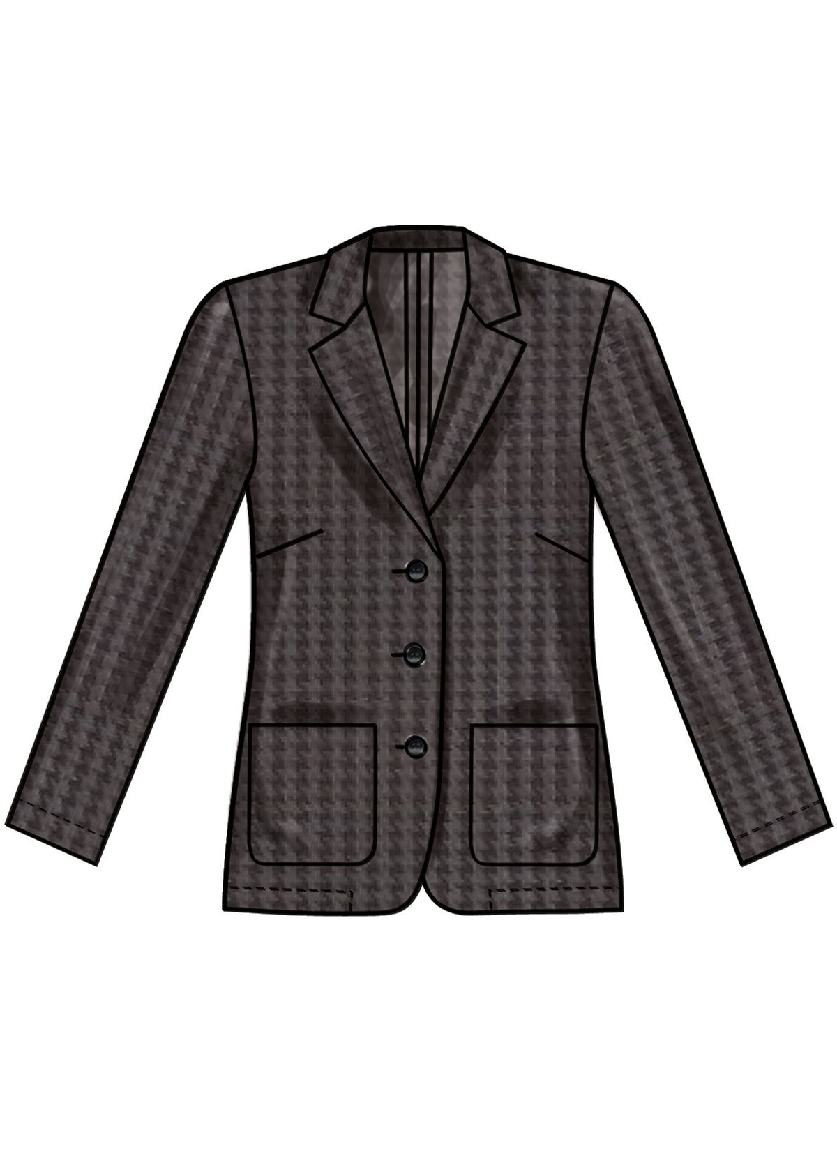 New Look sewing pattern N6794 envelope showing a fitted unlined jacket