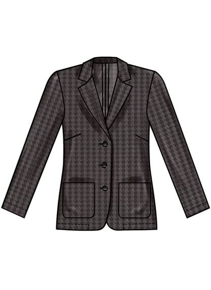 New Look sewing pattern N6794 envelope showing a fitted unlined jacket