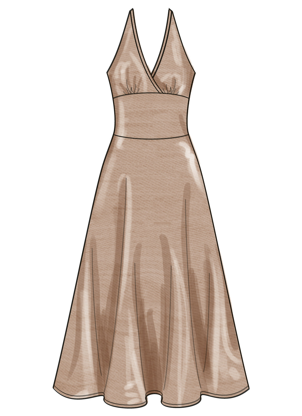 New Look sewing pattern N6800 envelope showing sundresses with sleeve and neckline variations