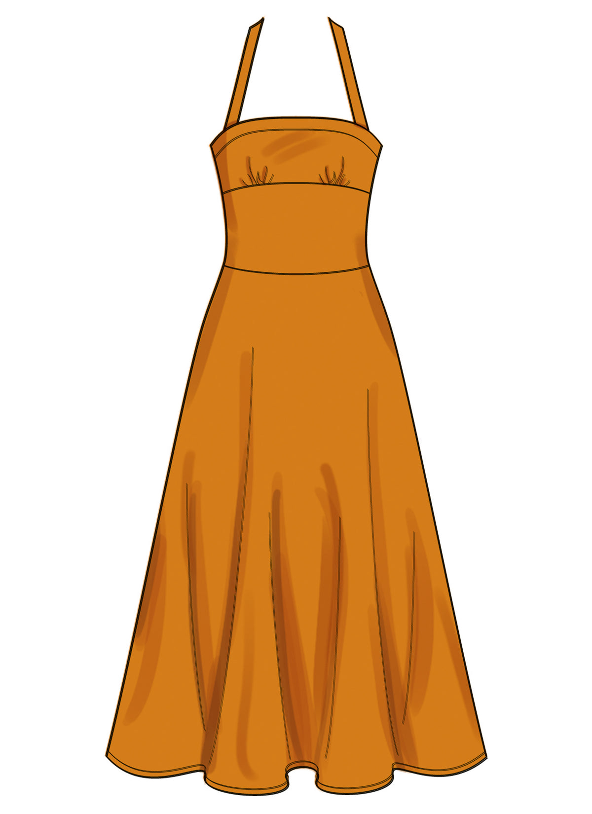 New Look sewing pattern N6800 envelope showing sundresses with sleeve and neckline variations