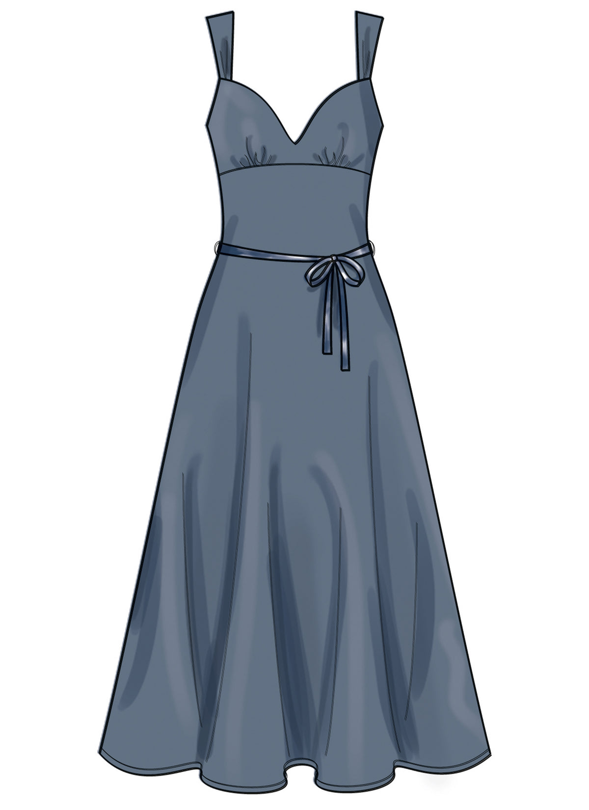 New Look sewing pattern N6800 envelope showing sundresses with sleeve and neckline variations