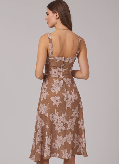 New Look sewing pattern N6800 envelope showing sundresses with sleeve and neckline variations