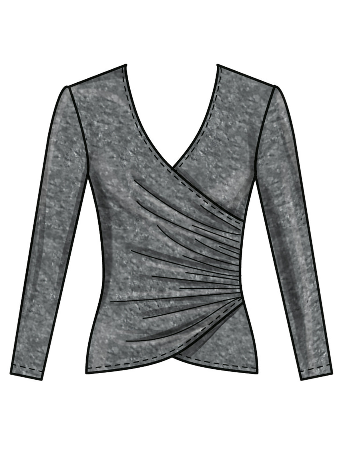 New Look N6804 sewing pattern envelope showing pullover tops