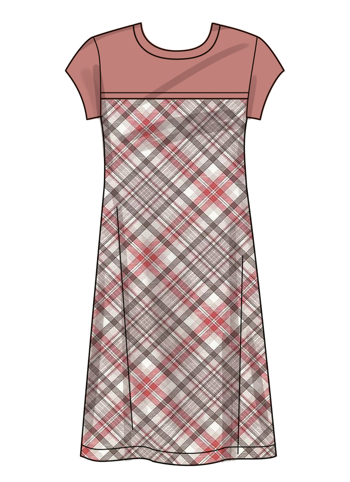 New Look N6805 sewing pattern envelope showing unisex sleepwear