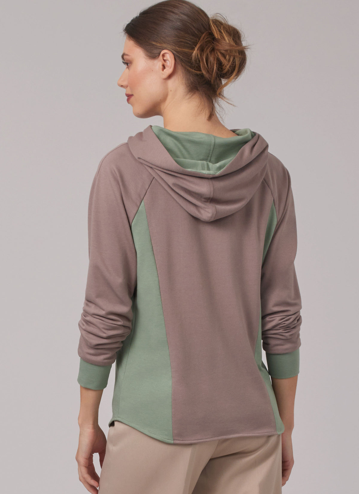 New Look N6806 sewing pattern envelope showing a unisex hoodie and top
