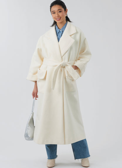 New Look N6810 sewing pattern envelope showing an oversized swing coat