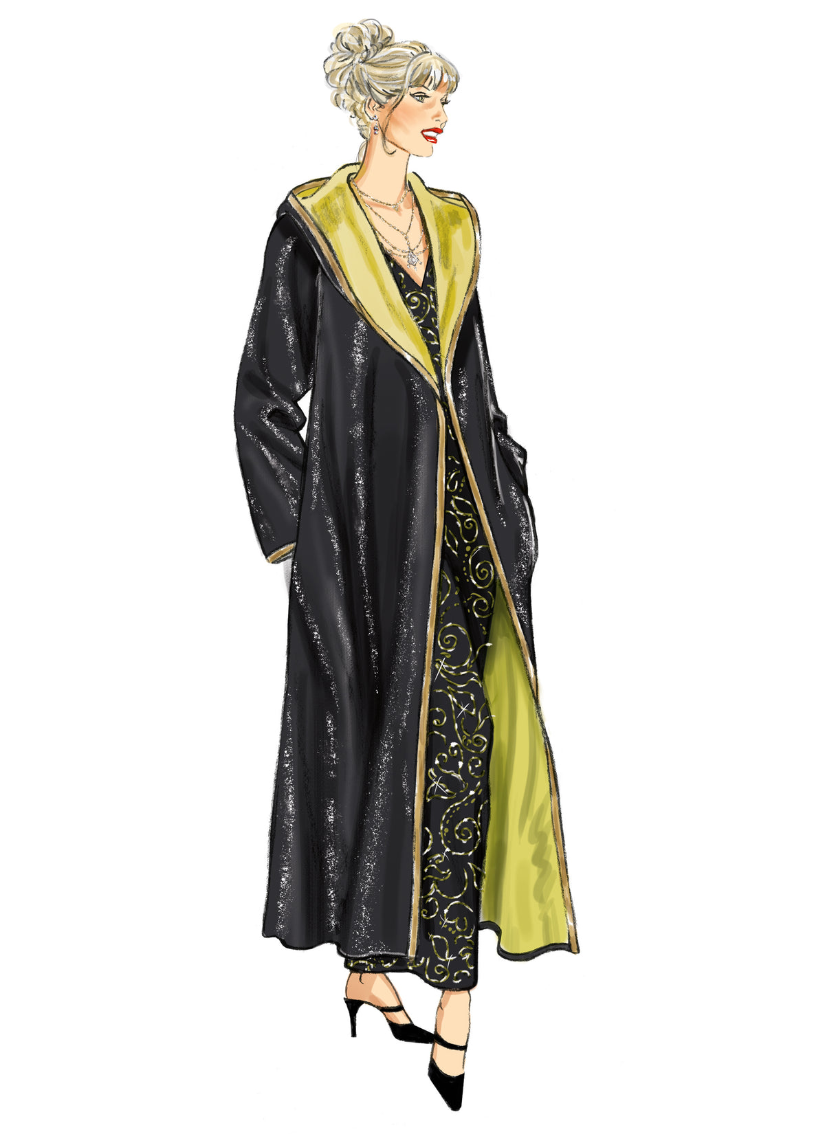 New Look N6811 sewing pattern envelope showing a hooded coat and jacket