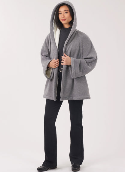 New Look N6811 sewing pattern envelope showing a hooded coat and jacket