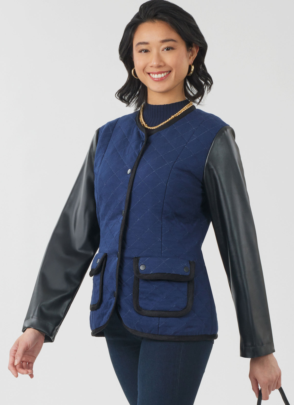 New Look N6812 sewing pattern envelope showing a jacket and vest