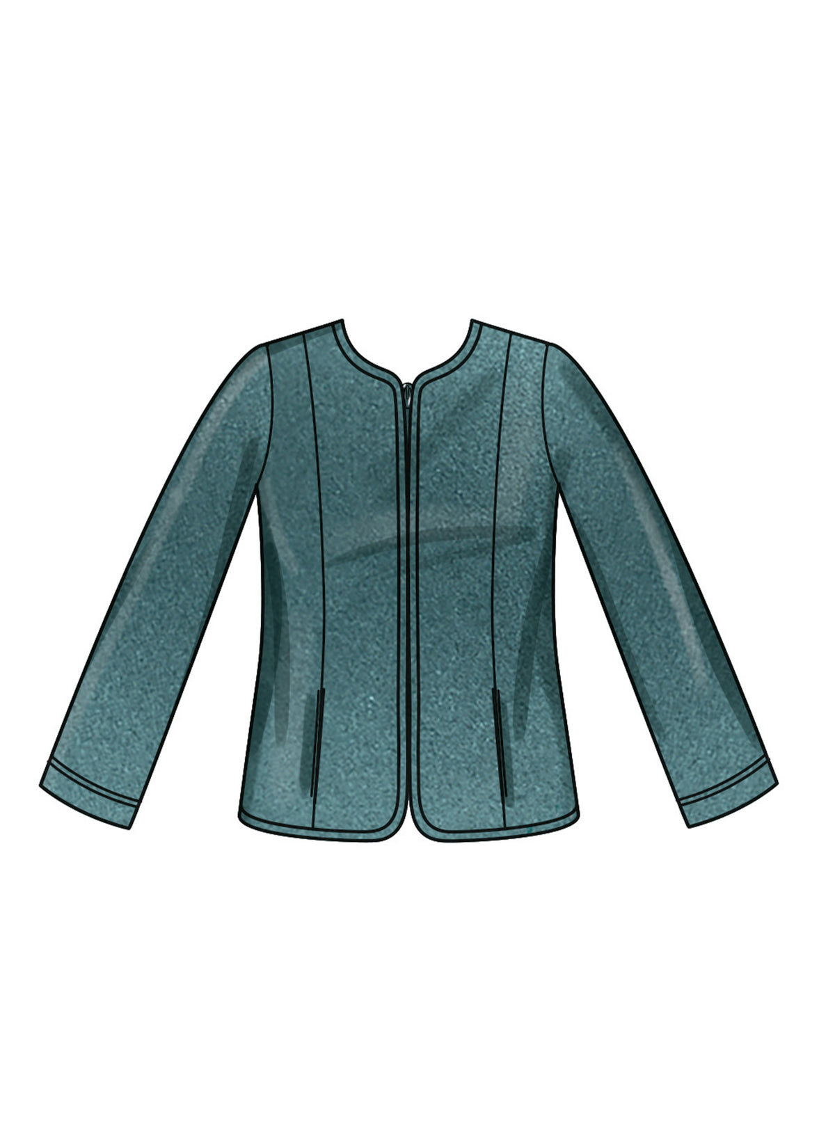 New Look N6812 sewing pattern envelope showing a jacket and vest