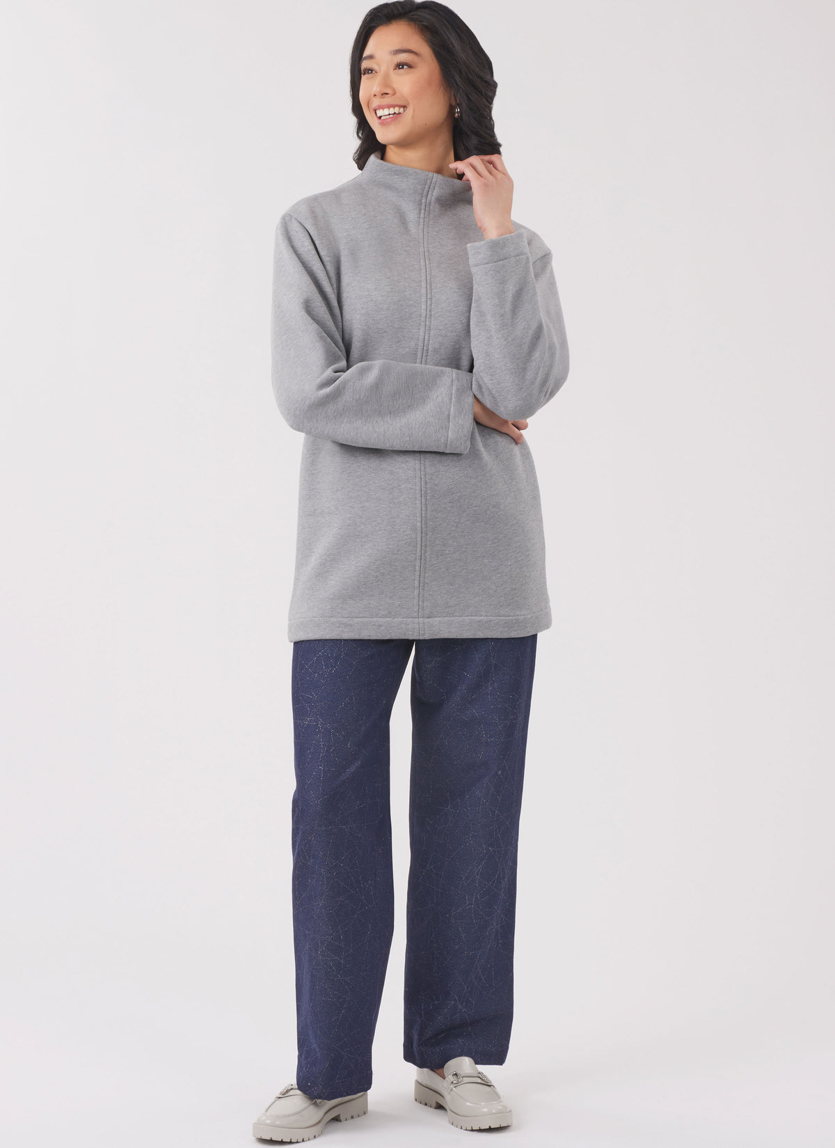 New Look N6814 sewing pattern envelope showing pullover knit tops