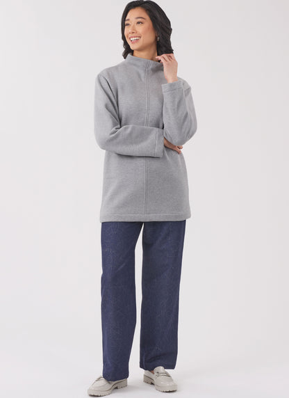 New Look N6814 sewing pattern envelope showing pullover knit tops
