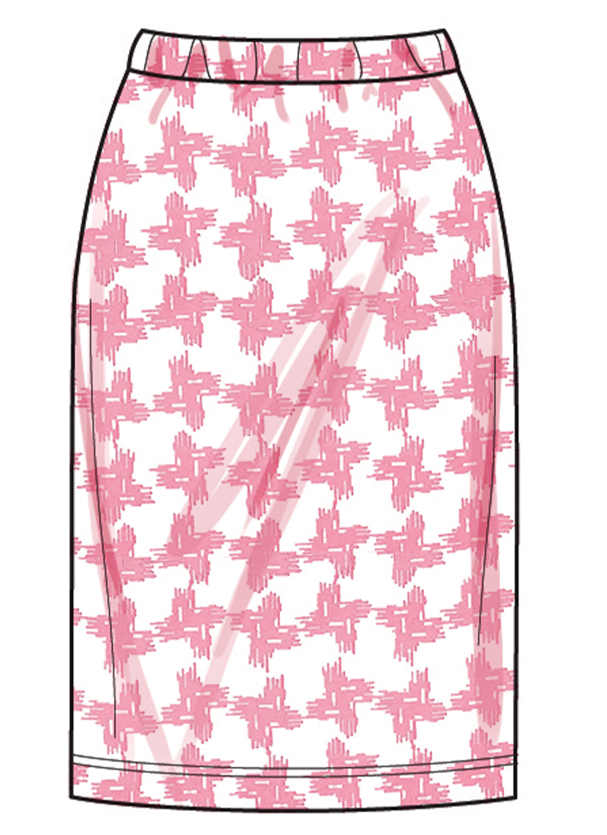 New Look N6815 sewing pattern envelope showing knit tops and a skirt