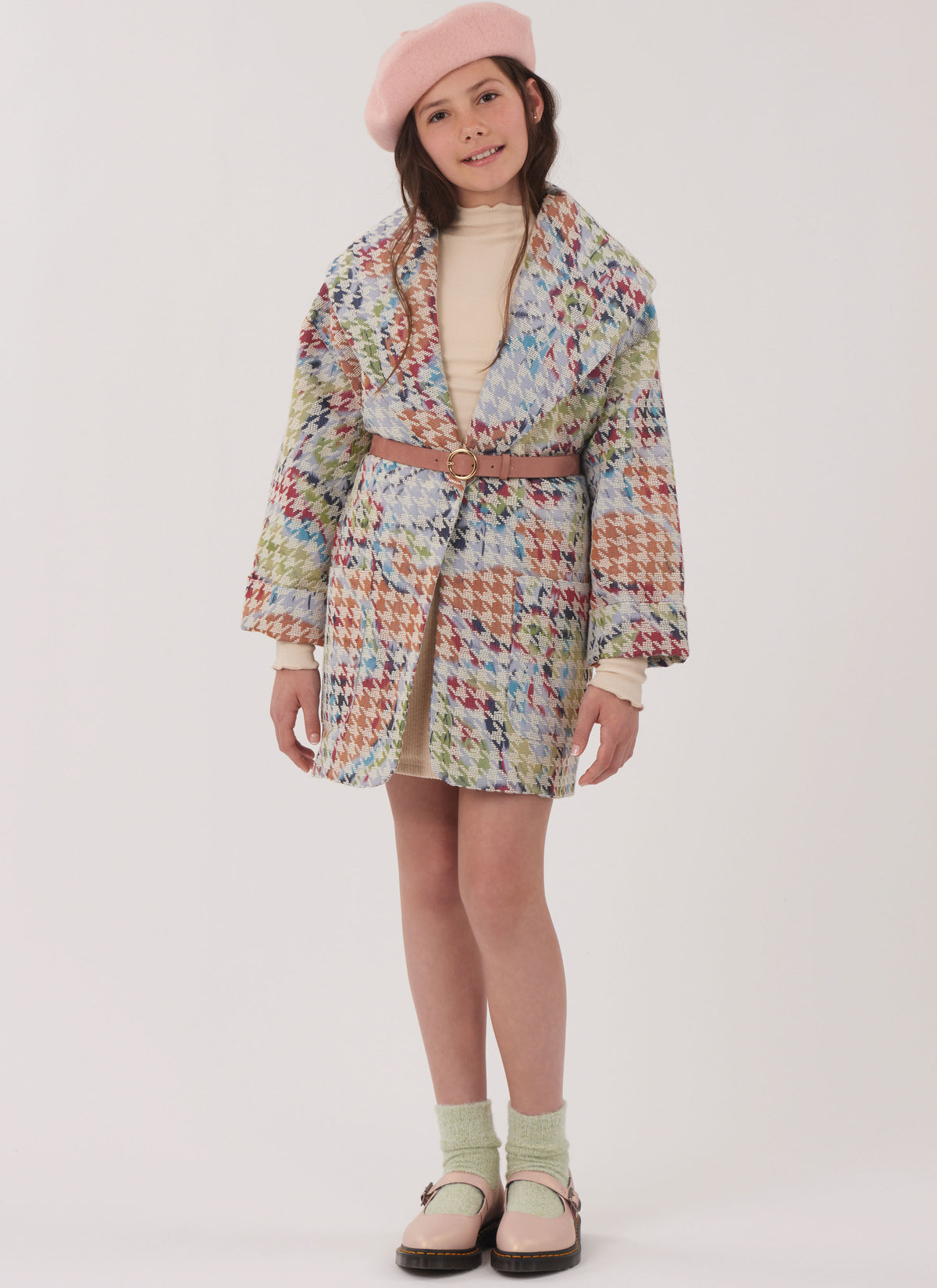 New Look N6819 sewing pattern envelope showing girls' lined coats