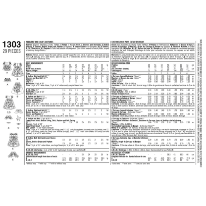 Simplicity 1303 pattern envelope showing children in princess, fairy and witch costumes