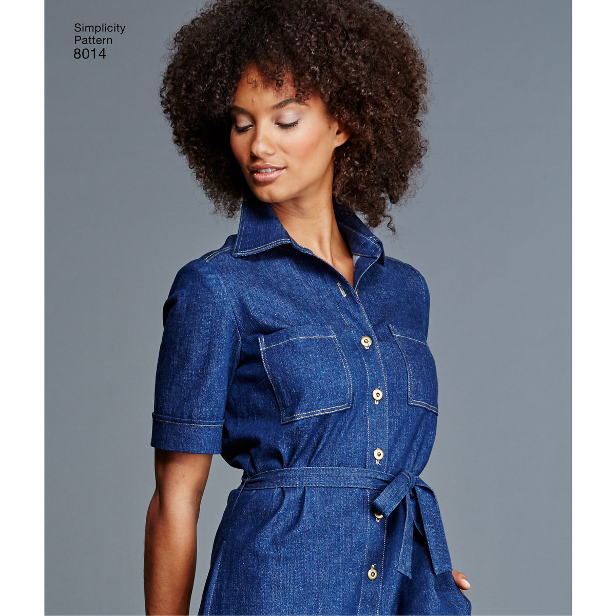 Simplicity S8014 sewing pattern envelope showing women's dresses
