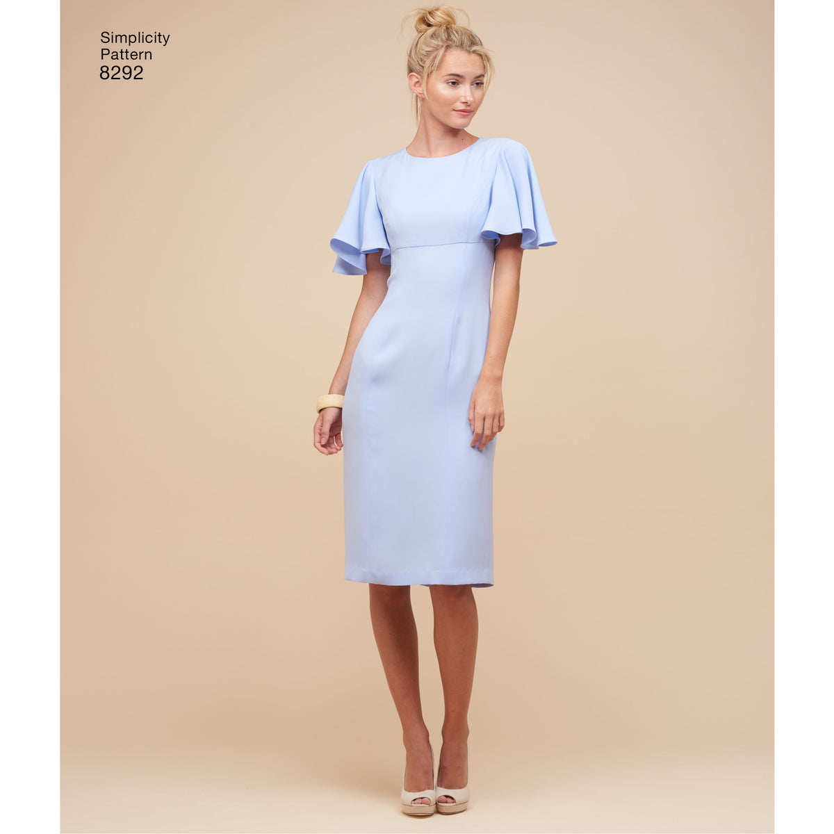Simplicity 8292 sewing pattern envelope showing misses' dress designs