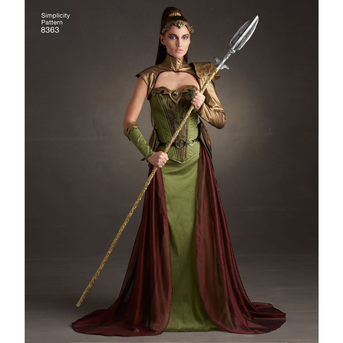 Simplicity S8363 sewing pattern envelope showing fantasy ranger costume
