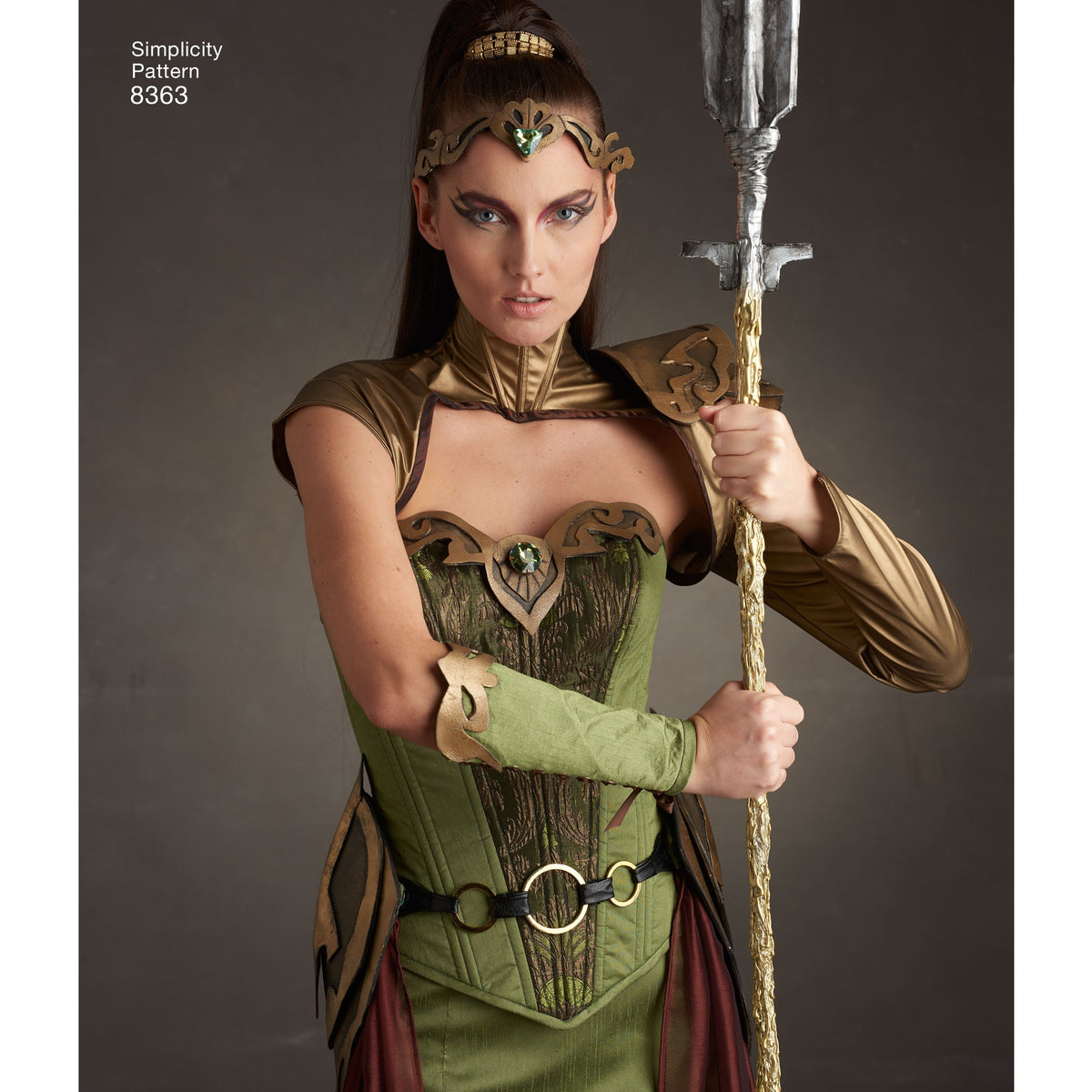 Simplicity S8363 sewing pattern envelope showing fantasy ranger costume