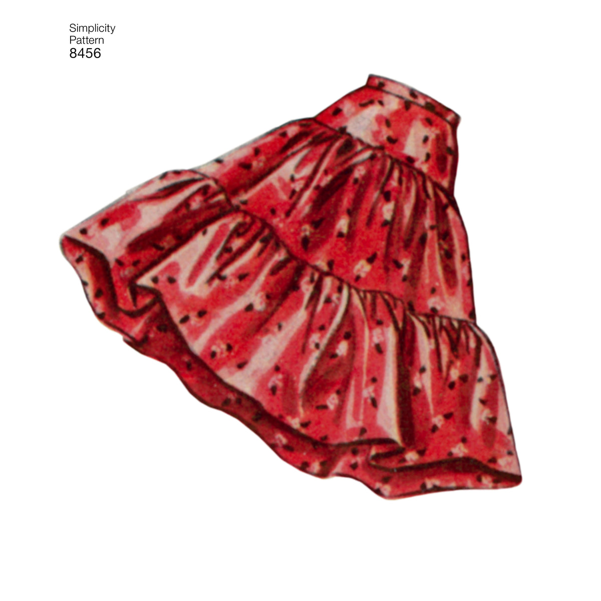 Simplicity S8456 sewing pattern envelope showing tiered petticoats