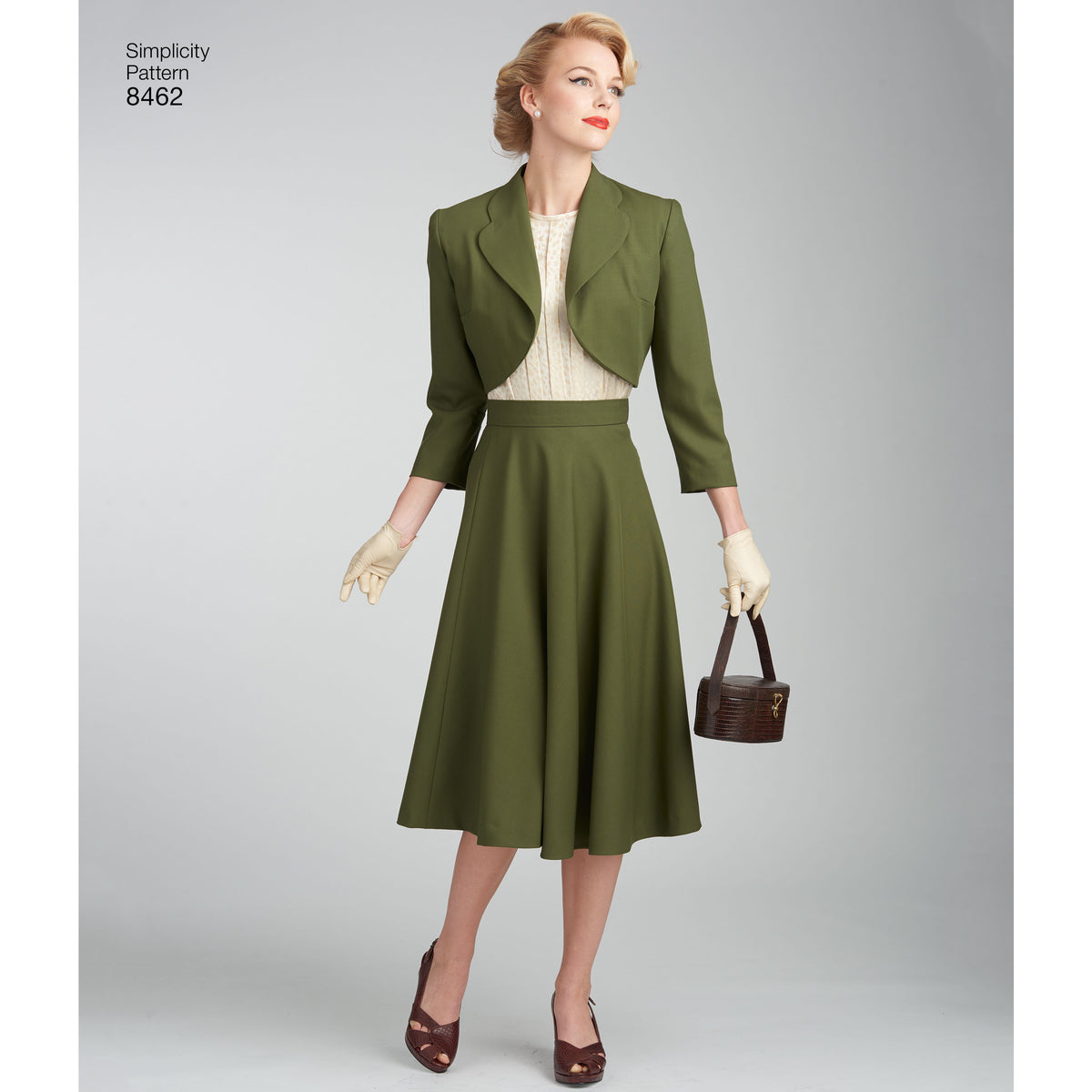 Simplicity S8462 sewing pattern envelope showing bolero jackets