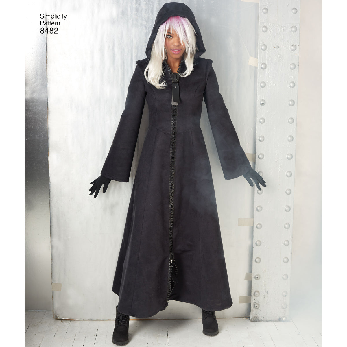 Simplicity S8482 sewing pattern envelope showing costume coats