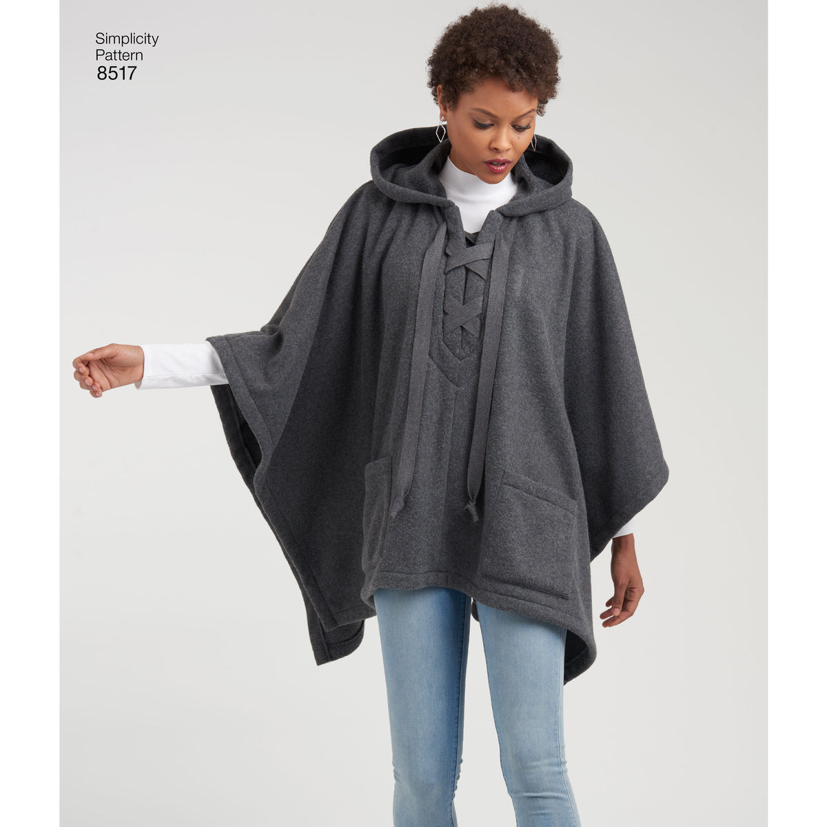 Simplicity sewing pattern S8517 envelope showing poncho